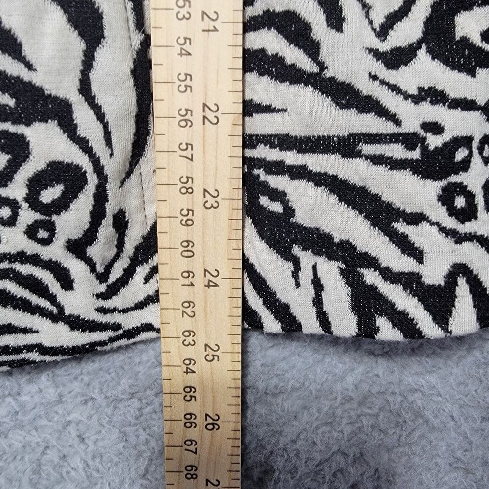 89th & MADISON Women's Animal Print Jacket Blazer Cream Black Size Small - Picture 5 of 8